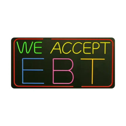 Neon Sign WE ACCEPT EBT