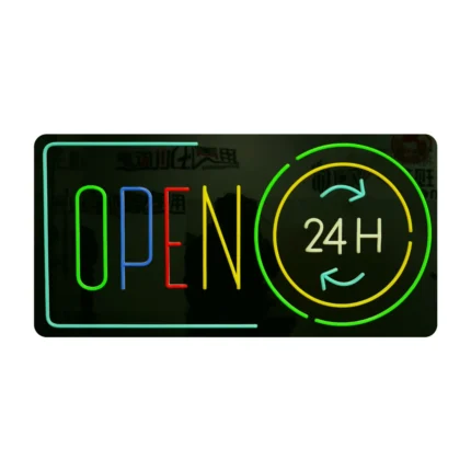 Neon Sign OPEN 24