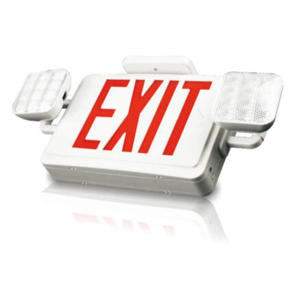 LED Emergency Exit Sign Combo